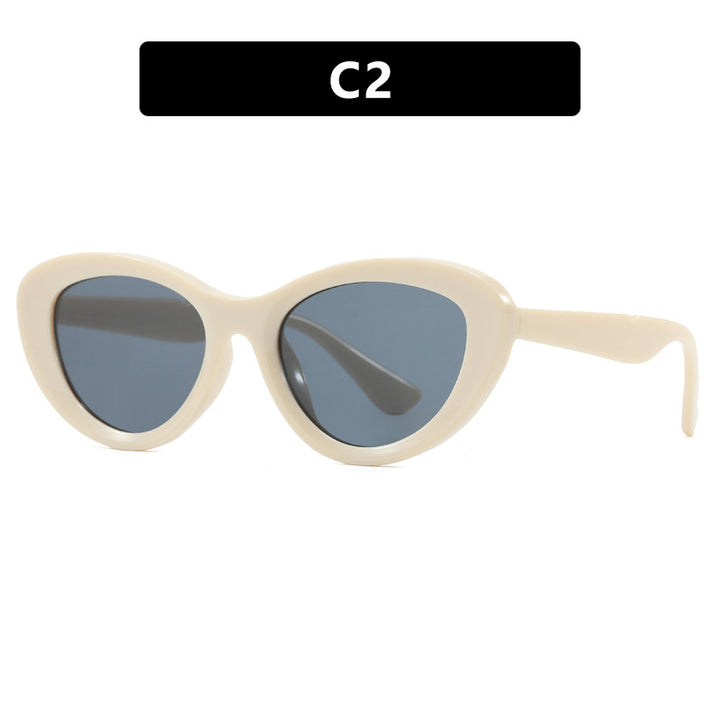 Dame Cat-Eye solbriller i unikt design Luvikno