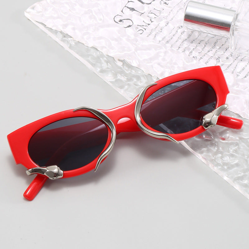 Dame designer solbrille med ekstraordinær detalj Luvikno