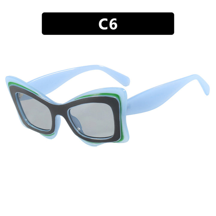 Dame oversized solbrille i ekstravagant design Luvikno