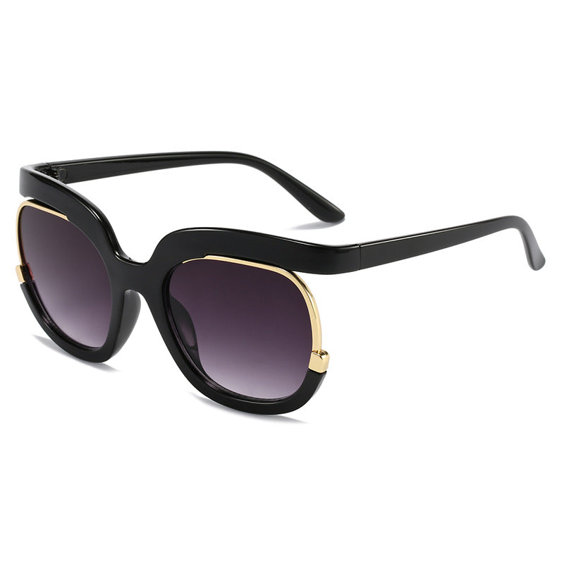 Dame Overdimensjonert Solbrille med elegant Skildpadde-design Luvikno