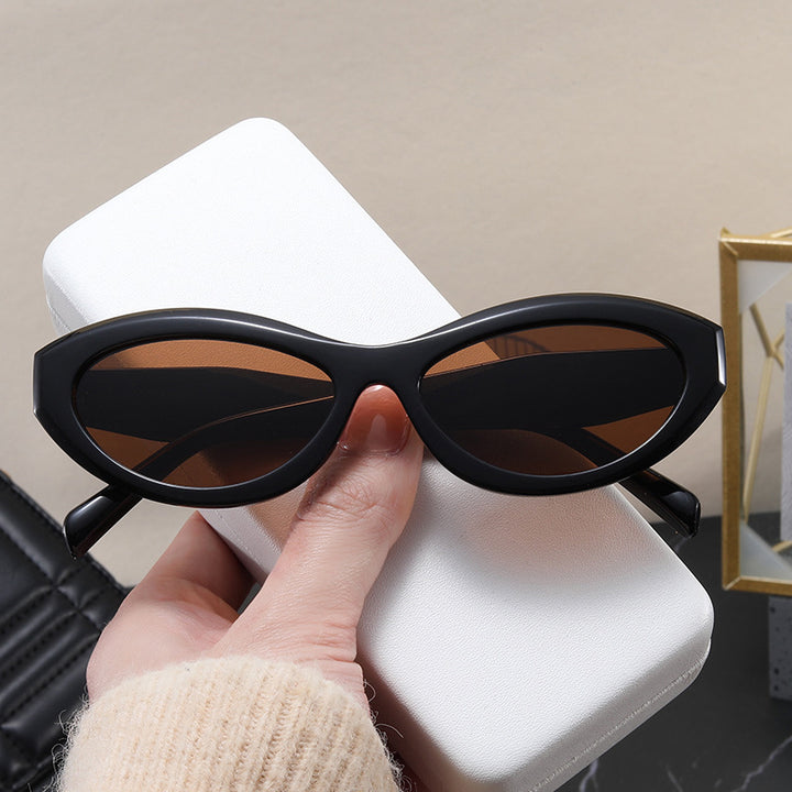 Dame trendy Cat-Eye solbriller med UV-beskyttelse Luvikno