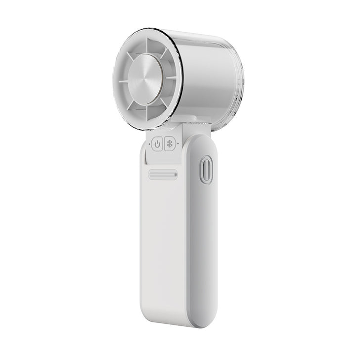 Dame bærbar mini vifte med USB-ladefunksjon og LED-skjerm Luvikno