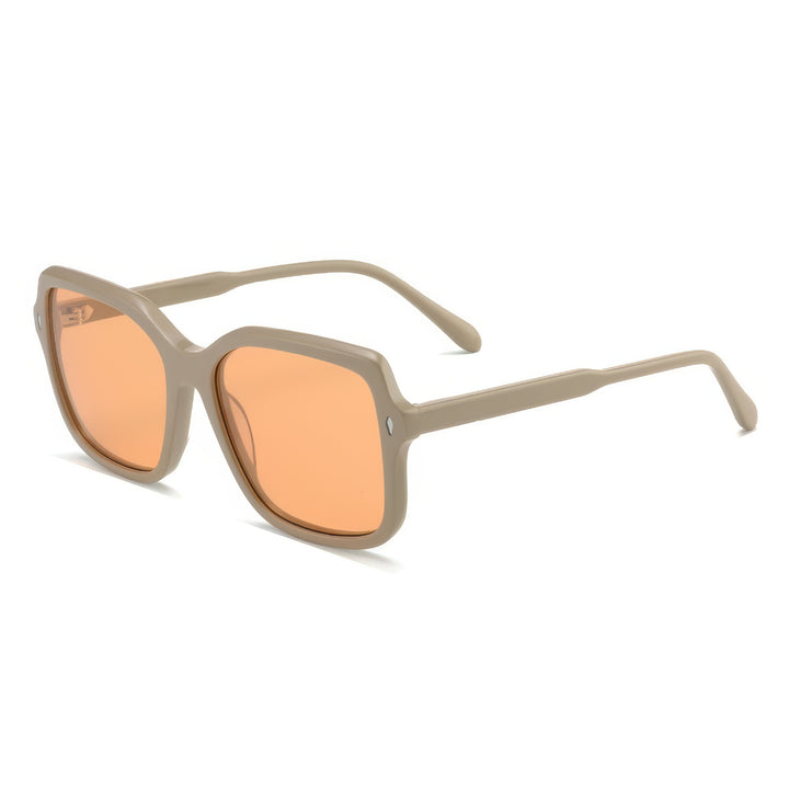 Dame oversized solbriller i moderne design med polariserte linser Luvikno