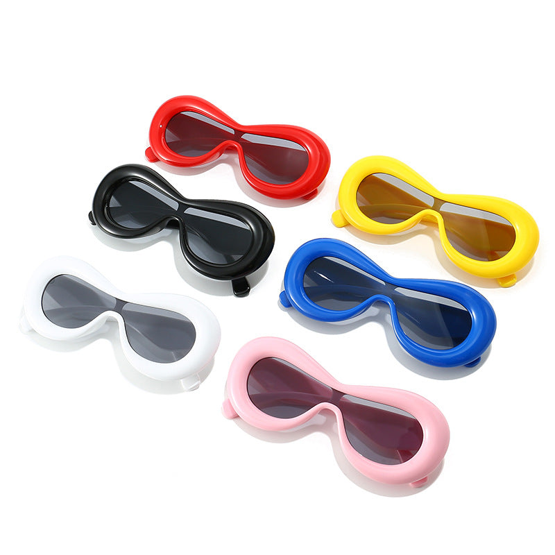 Damer futuristisk øyemaske solbrille Luvikno