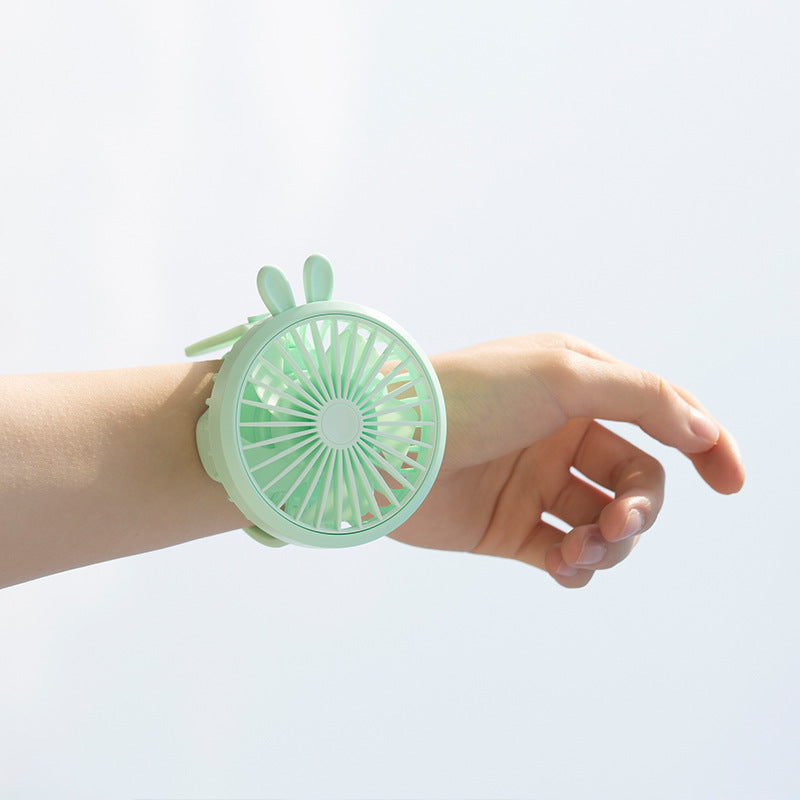 Unisex Bærbar Håndvifte med integrert Armbånd og fleksibel Lene Luvikno
