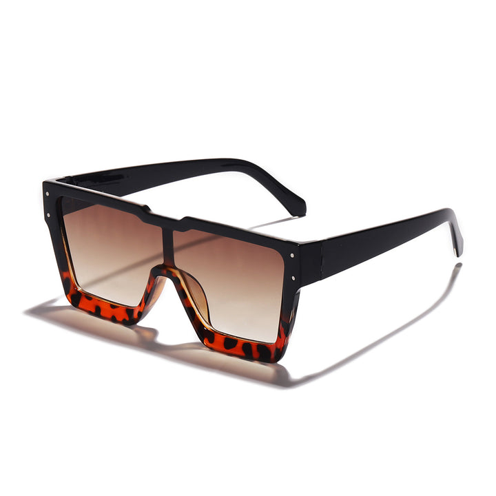 Dame statement solbriller med bred ramme og UV-beskyttelse Luvikno