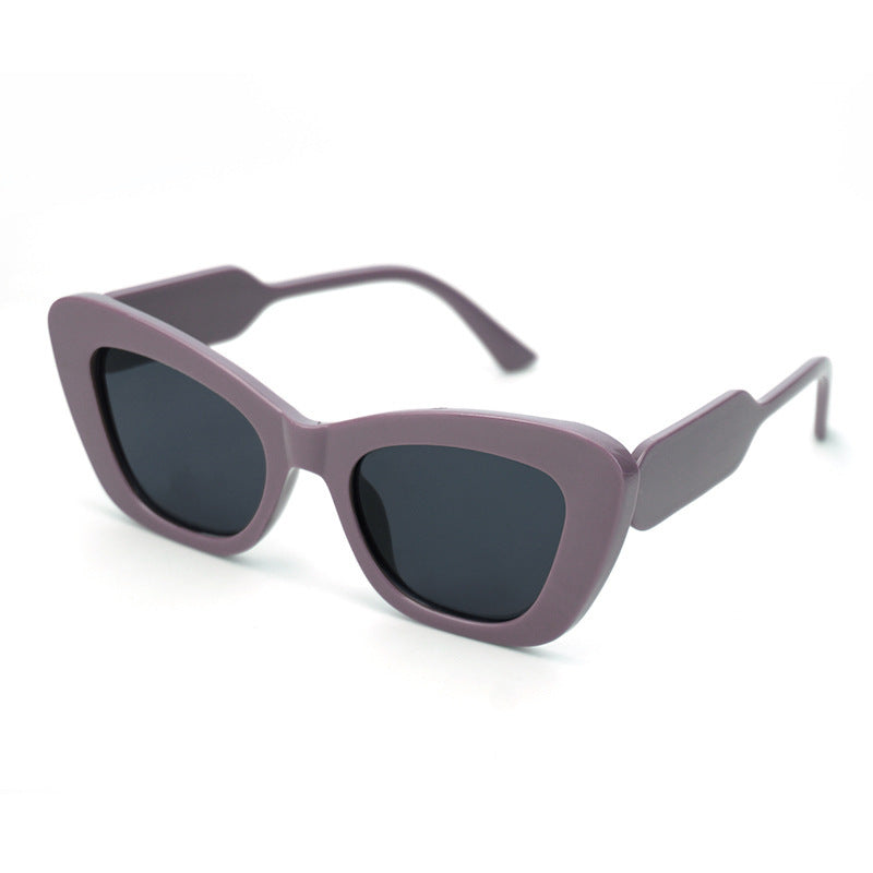 Dame Cat-Eye solbriller med stilige detaljer Luvikno