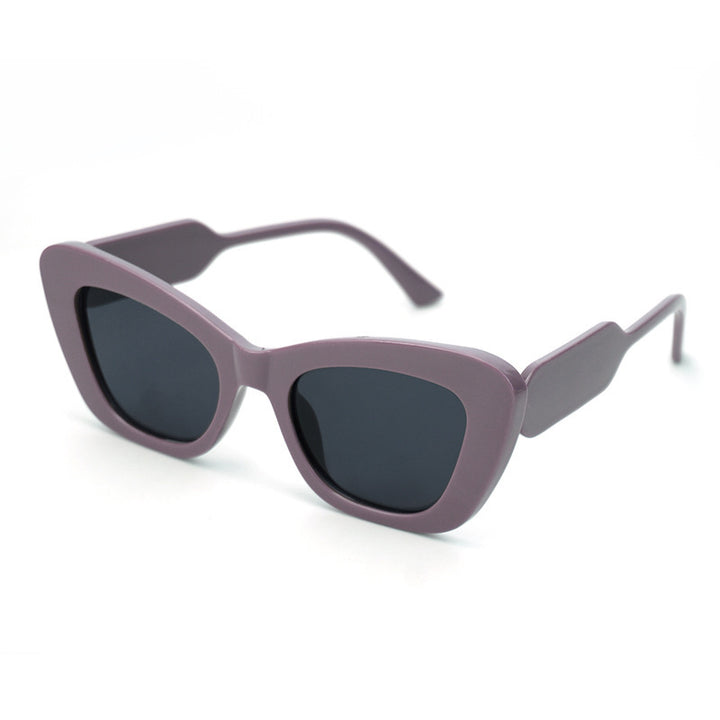 Dame Cat-Eye solbriller med stilige detaljer Luvikno
