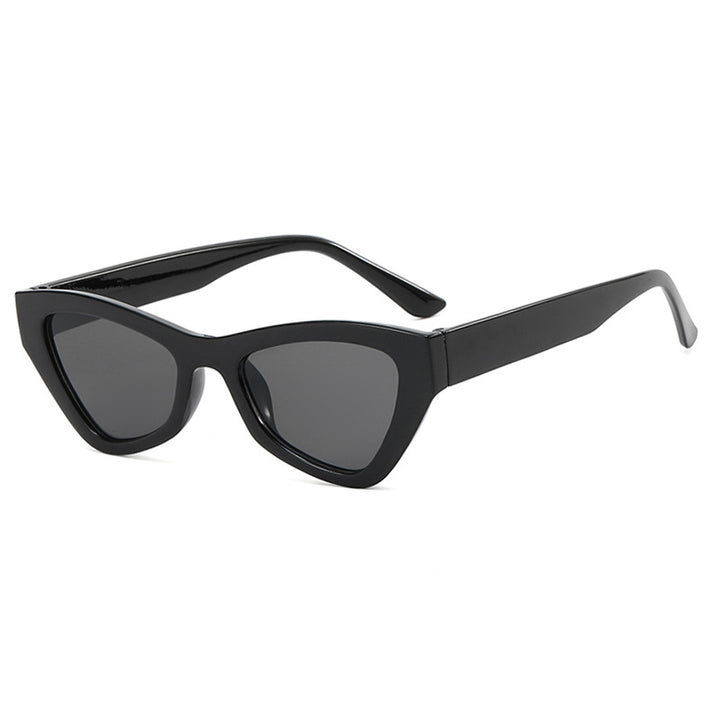 Damen modische Cat-Eye solbrille med transparent ramme Luvikno