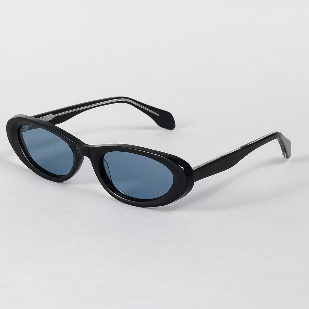 Dame designer solbriller i moderne oval design Luvikno