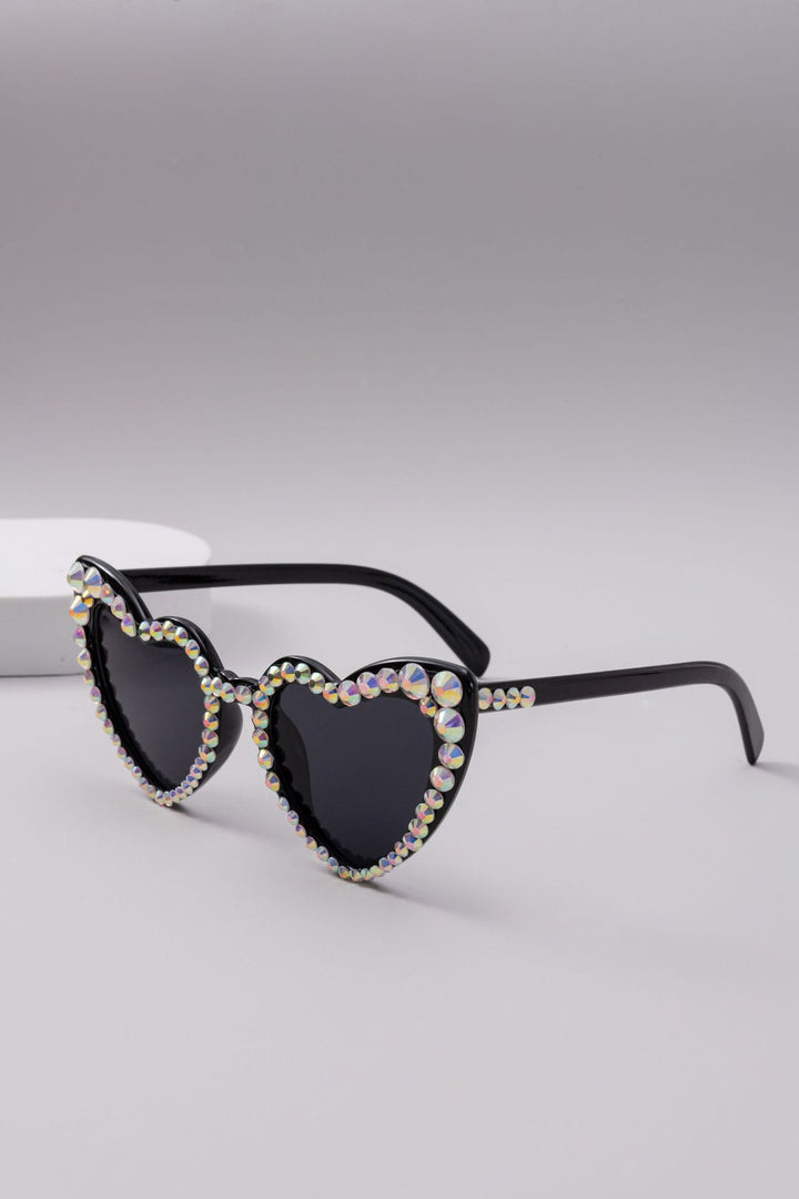 Dame Hjerteformet Glitter-solbrille Luvikno