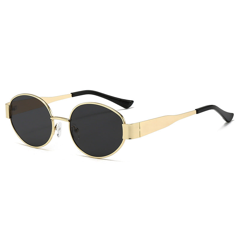 Dame Vintage solbrille i ovalt design Luvikno