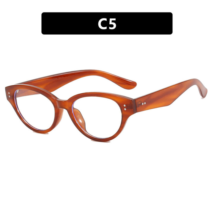 Dame stilige Cat-Eye-briller med elegant plastisk ramme Luvikno