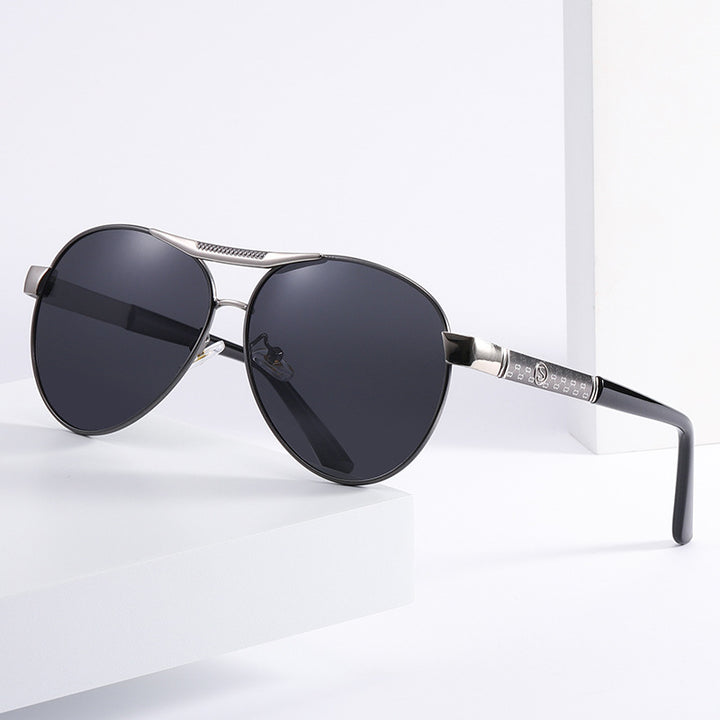 Damed elegante metall solbriller Luvikno