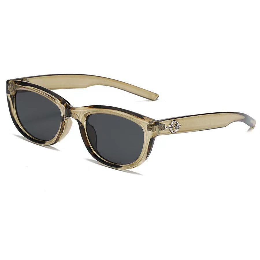 Dame moter Cat-Eye solbrille med robust ramme Luvikno