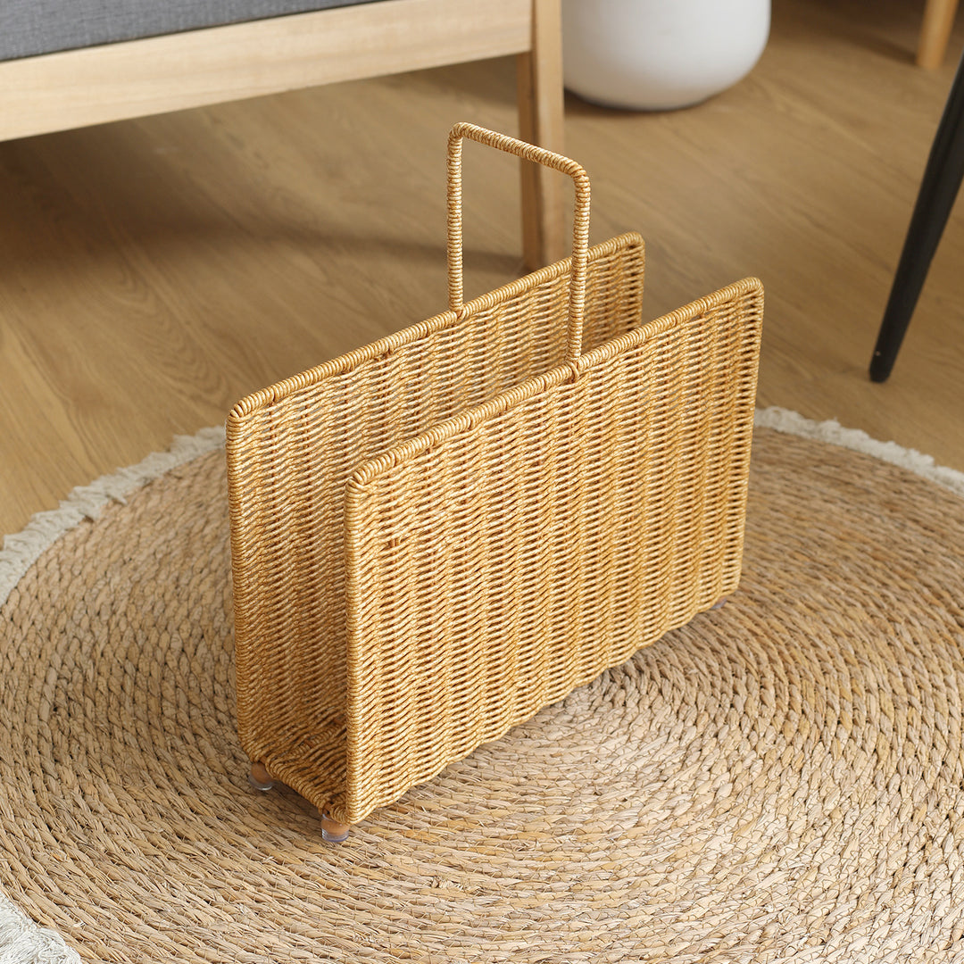 Unisex Håndvevd magasinstander med elegant design Luvikno