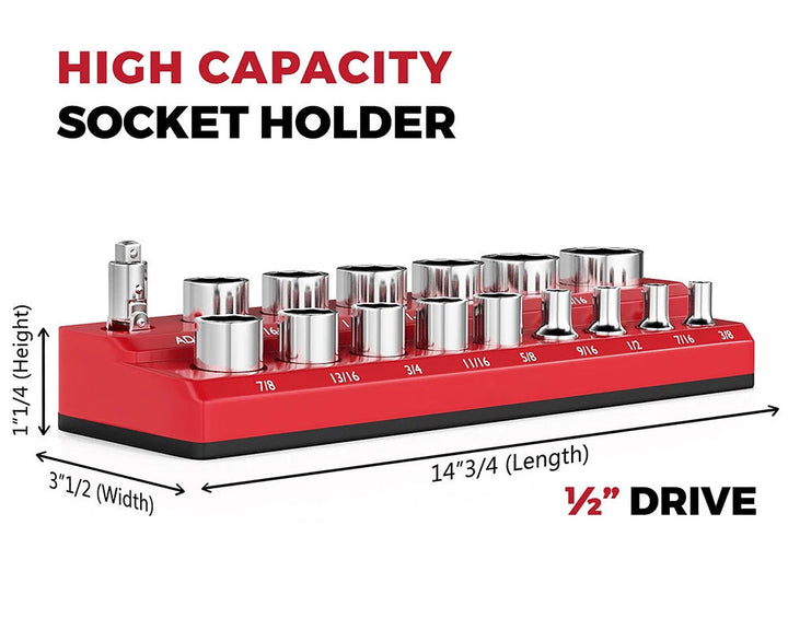 Heavy-Duty Magnetisk Socket Organizer Luvikno