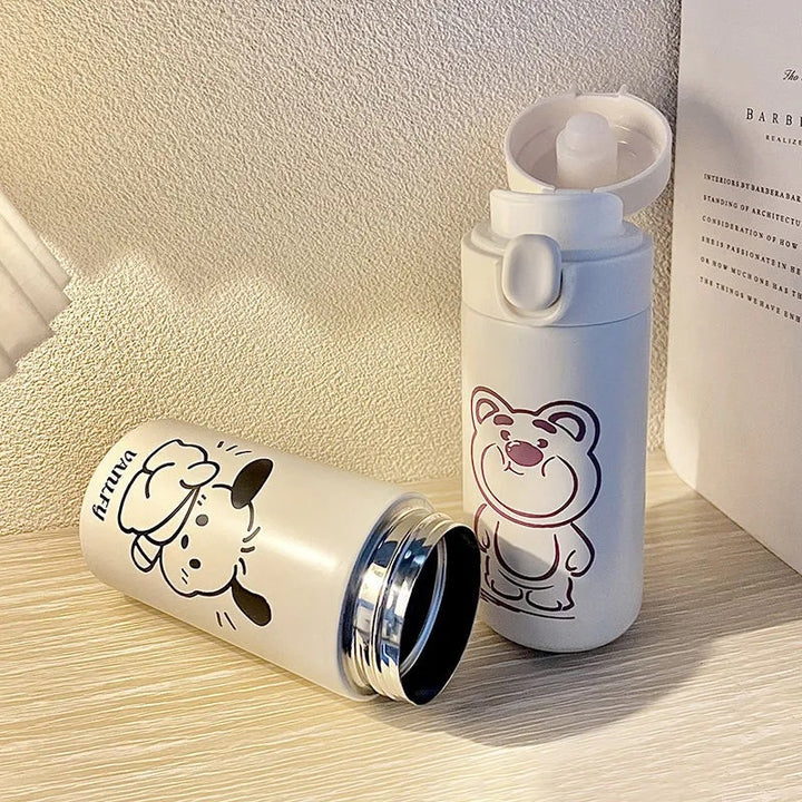 Damen Isolier-Trinkflasche mit sicherem Verschlusssystem und kreativem Design Luvikno