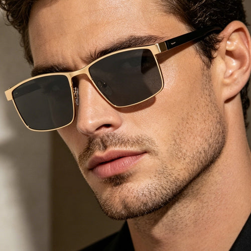 Dame elegant brille med lett metallramme Luvikno