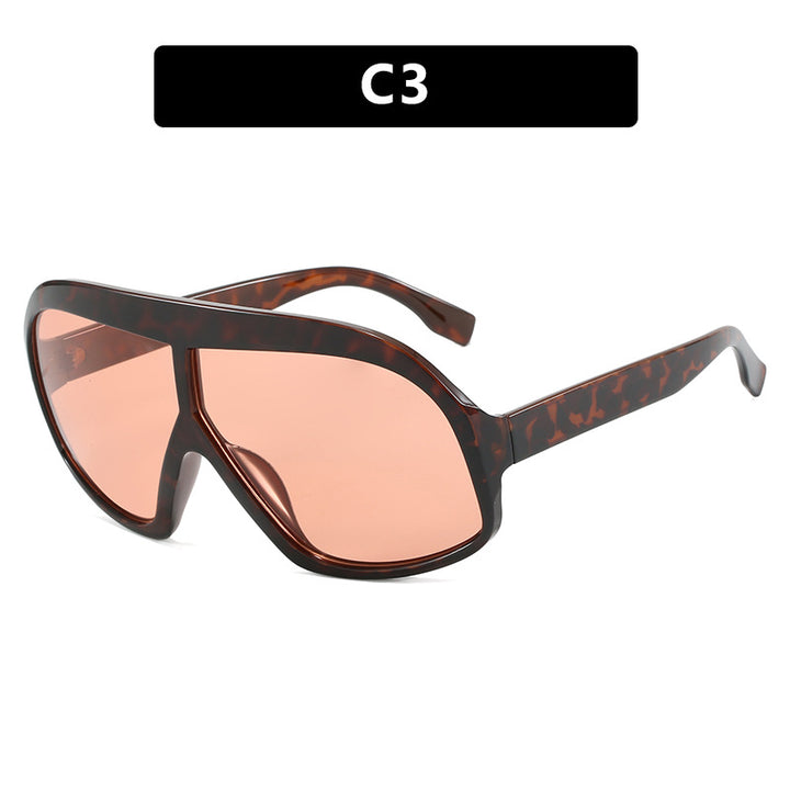 Dame moteriktig sports-solbrille i futuristisk design Luvikno