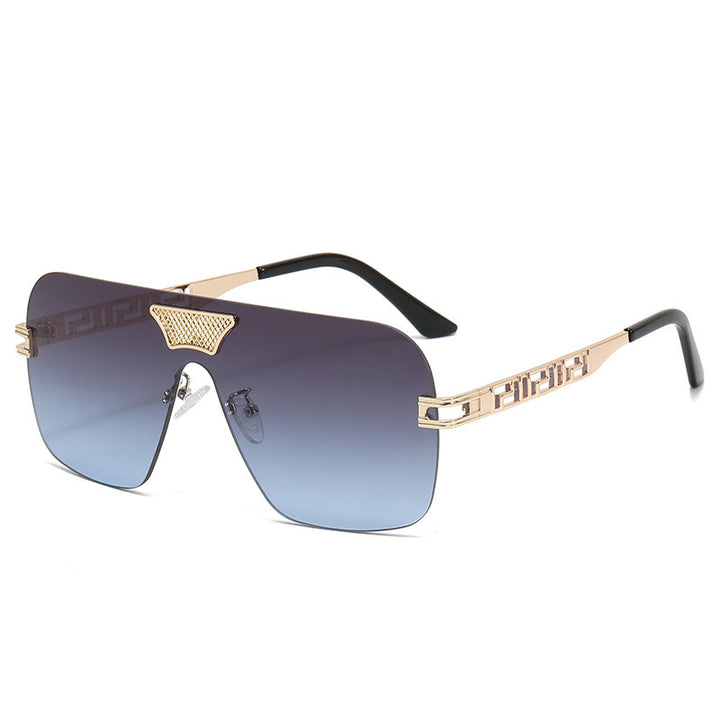 Dame moteriktig solbrille i futuristisk stil med fremragende ramme Luvikno