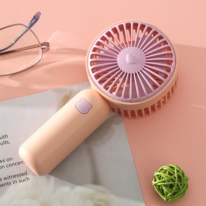 Unisex Bærbar Håndvifte med ergonomisk håndtak og innovativt design Luvikno