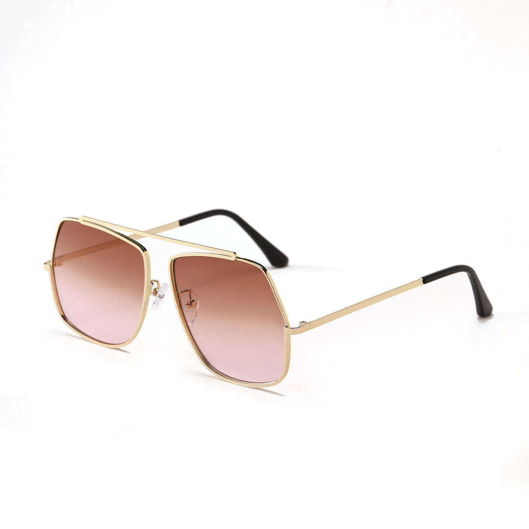 Dame polygonal solbrille med elegant, moderne ramme Luvikno