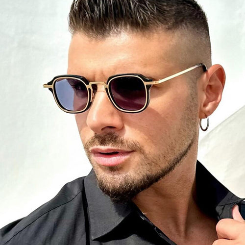 Dame firkantet solbrille med unikt design og UV-beskyttelse Luvikno