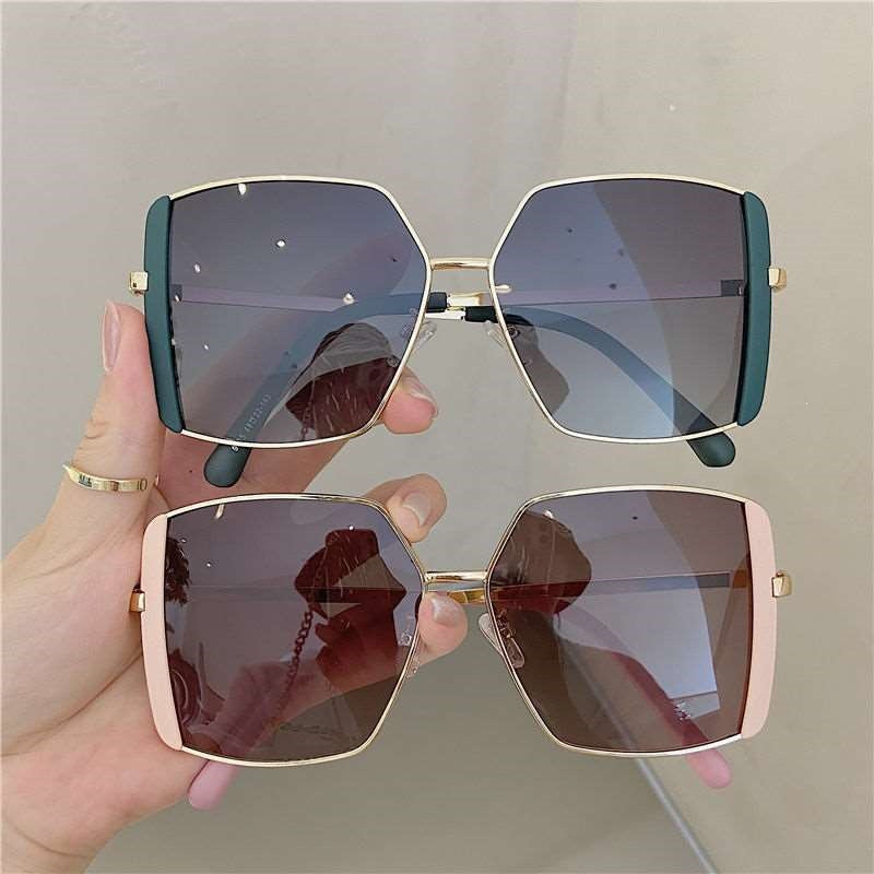 Dame trendy firkantet solbrille Luvikno