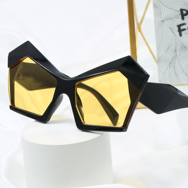 Dame geometrisk designerbrille Luvikno