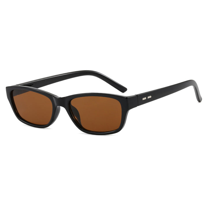 Dame solbrille i moderne, kantete design Luvikno