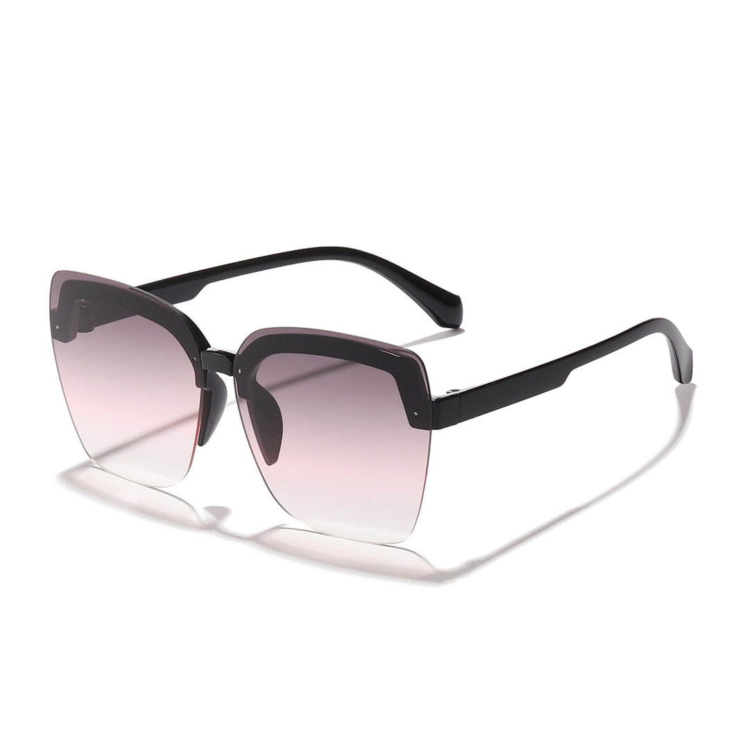 Dame moteriktig oversized solbriller med innovativt design Luvikno