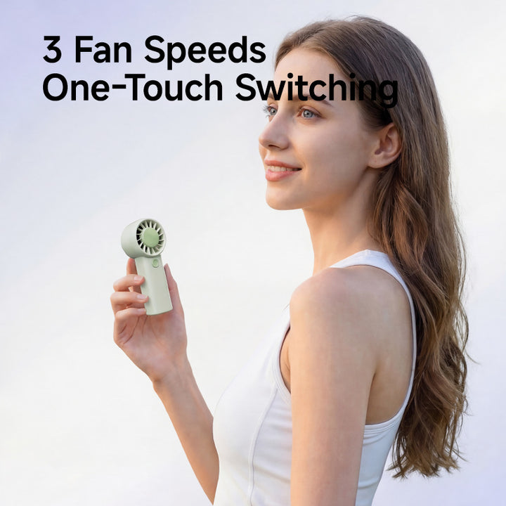 Unisex nan kompakt oppladbar håndholdt personlig vifte med stille børsteløs motor Luvikno