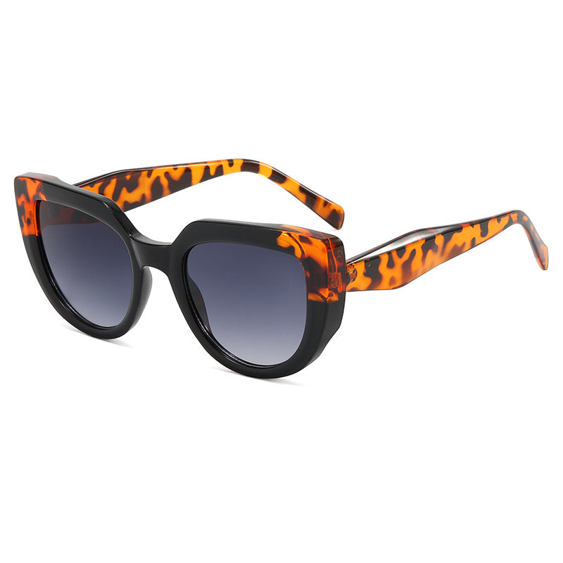 Dame moterik oversized solbriller med unikt design Luvikno
