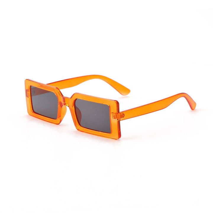 Dame kvadratisk solbrille med moderne gjennomsiktig ramme Luvikno