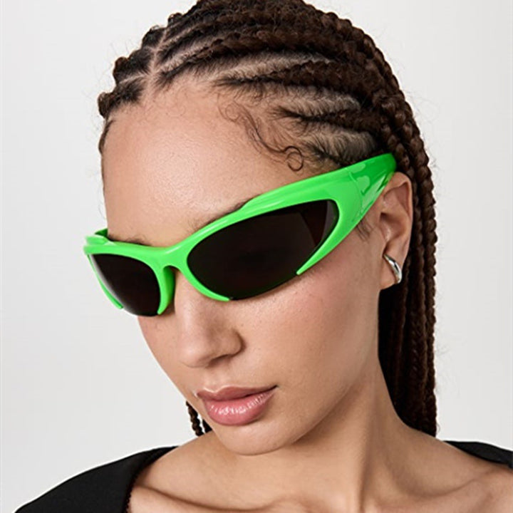 Dame Sporty UV-beskyttende solbrille med aerodynamisk design Luvikno