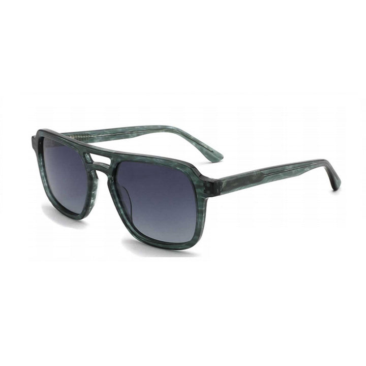 Dame solbrille med robust, stilisert plastramme og harmonisk avrundede glass Luvikno