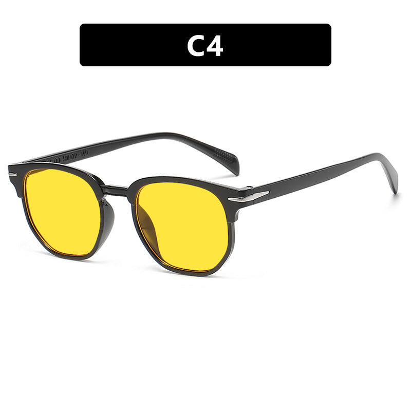 Dame geometrisk solbrille med luksuriøs ramme Luvikno
