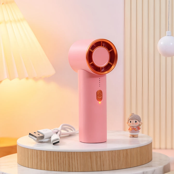 Dame bærbar mini-vifte med ergonomisk design Luvikno