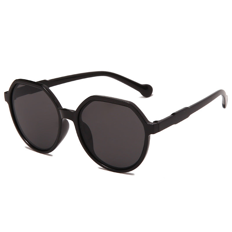 Dame moter solbrille med markant åttekant-design Luvikno