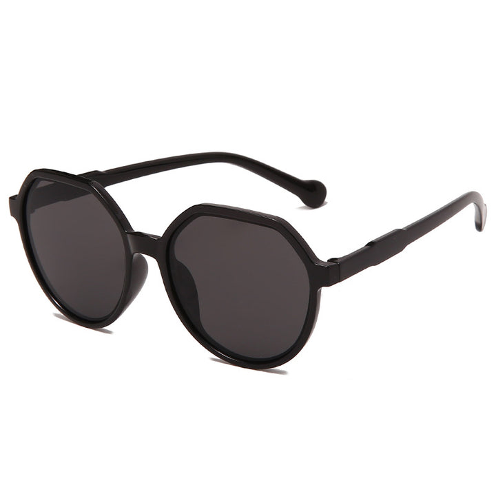 Dame moter solbrille med markant åttekant-design Luvikno