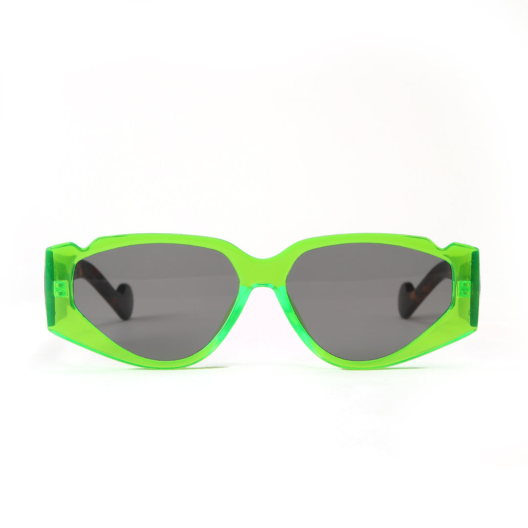Dame Fashion-solbrille med innovativ ramme og beskyttende UV-beskyttelse Luvikno