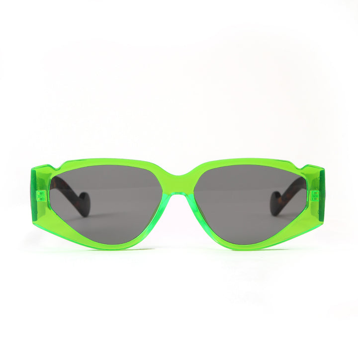 Dame Fashion-solbrille med innovativ ramme og beskyttende UV-beskyttelse Luvikno
