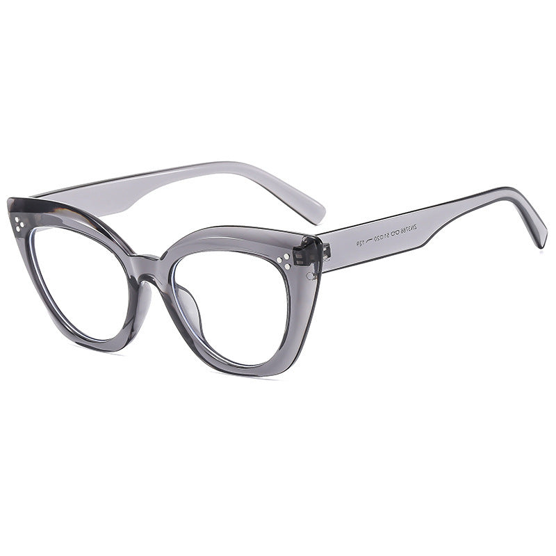 Dame Cat-Eye solbriller med luksuriøse detaljer Luvikno