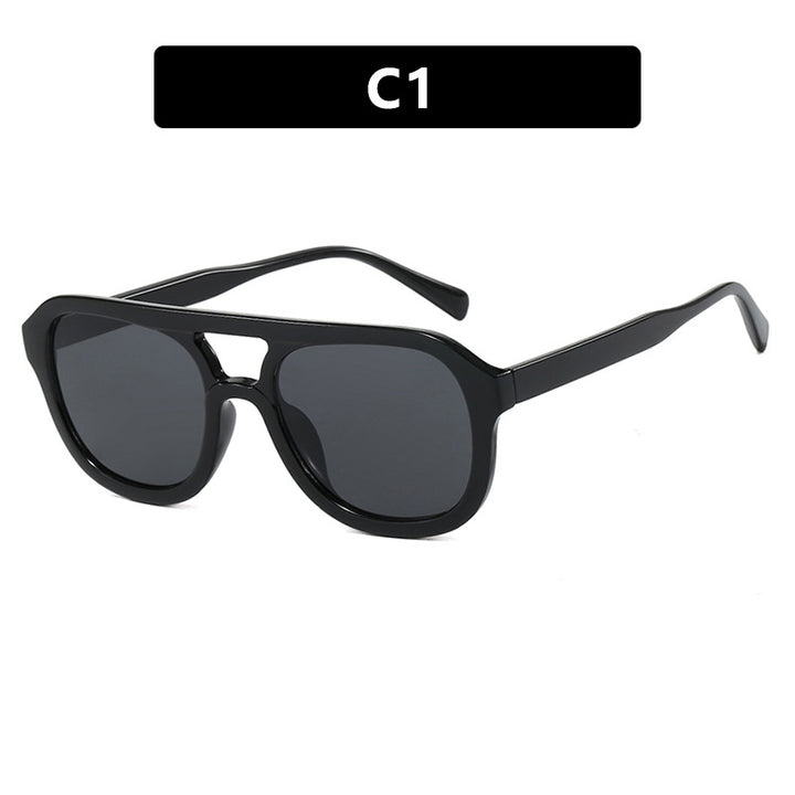 Dame modisch sport solbrille med bred, fleksibel ramme Luvikno