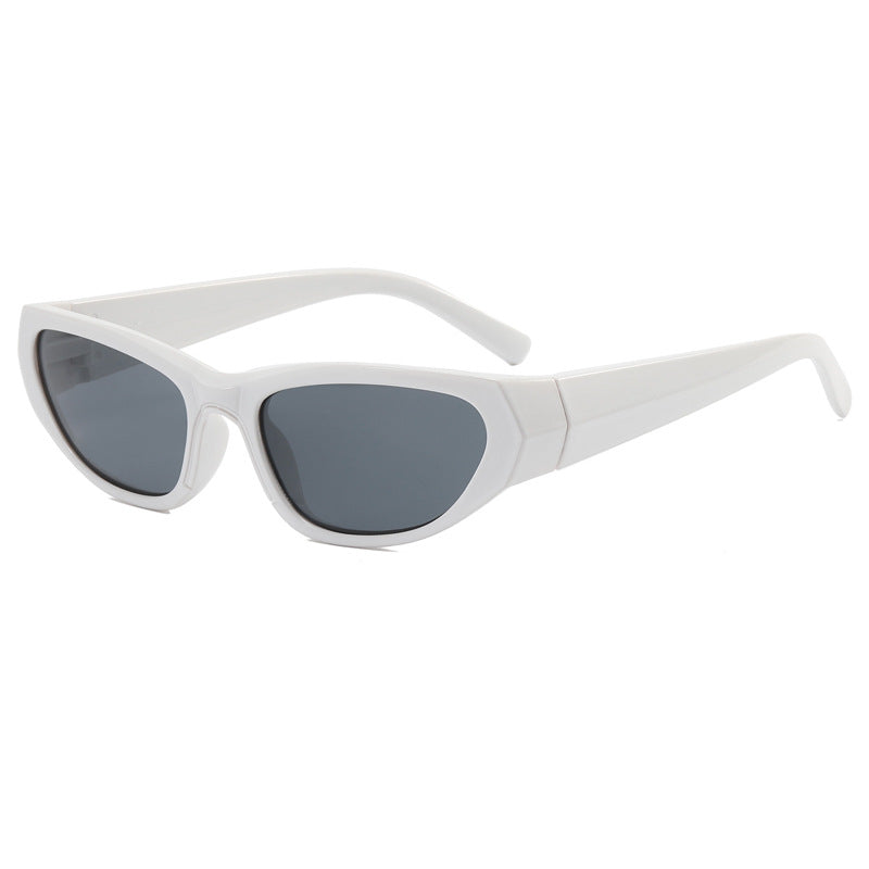 Dame moteriktig solbrille med speilbelagte glass Luvikno