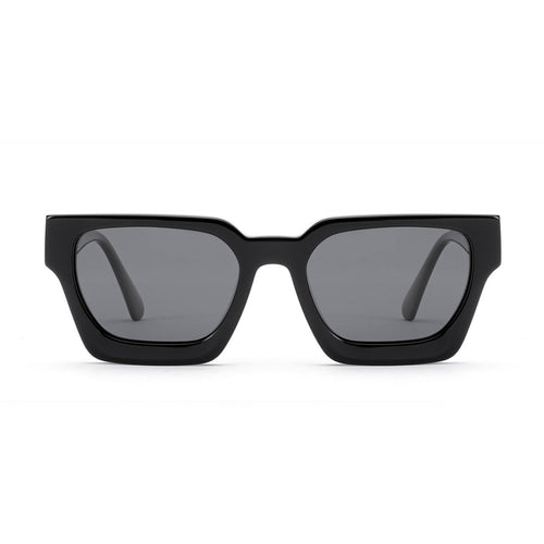 Dame firkantet solbrille med innovativ ram og polariserte glass Luvikno