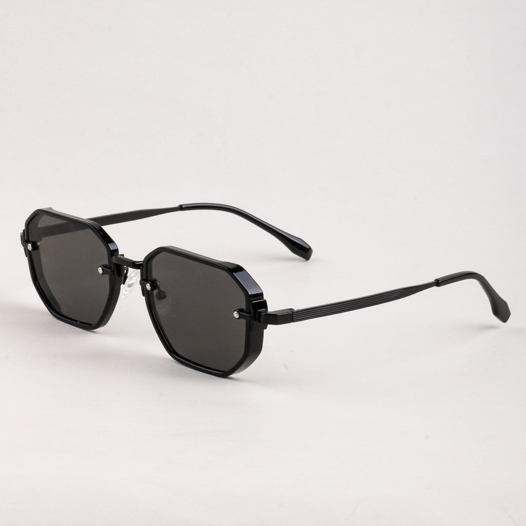 Dame moteriktig solbrille i elegant, åttkantet design Luvikno