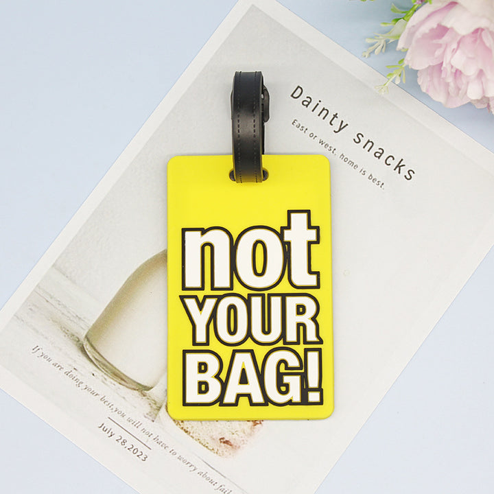 Unisex Bagasjelapp med humoristisk design Luvikno