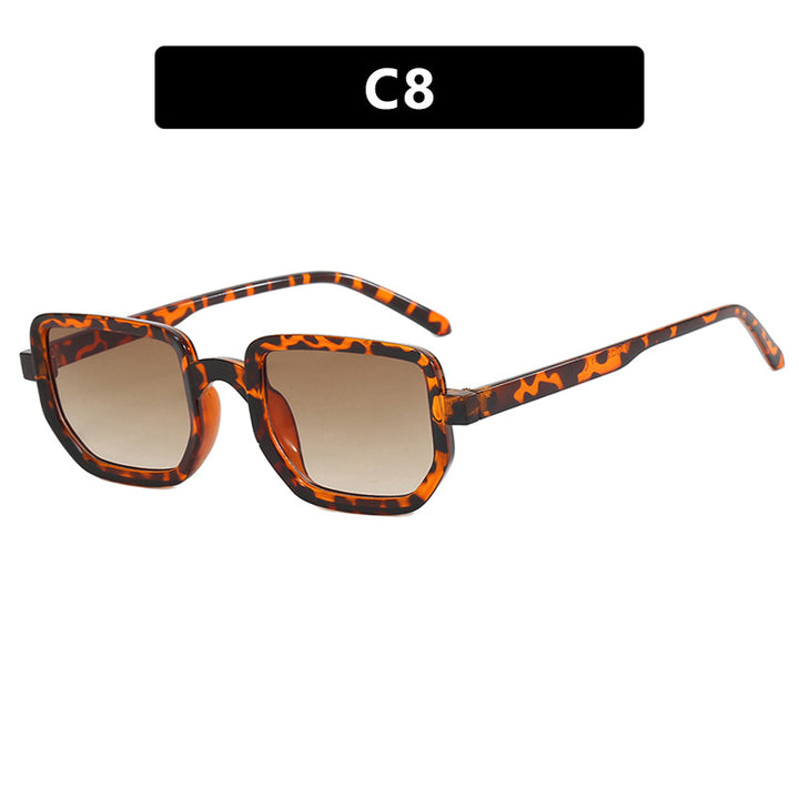 Dame geometrisk solbrille med moderne ramme og beskyttende glass Luvikno